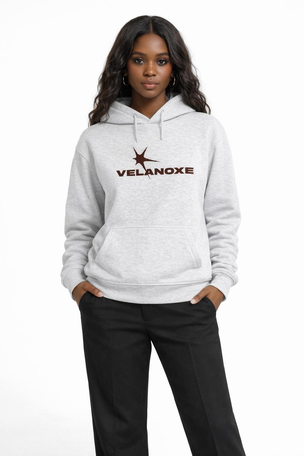 Sudadera gris Velanoxe
