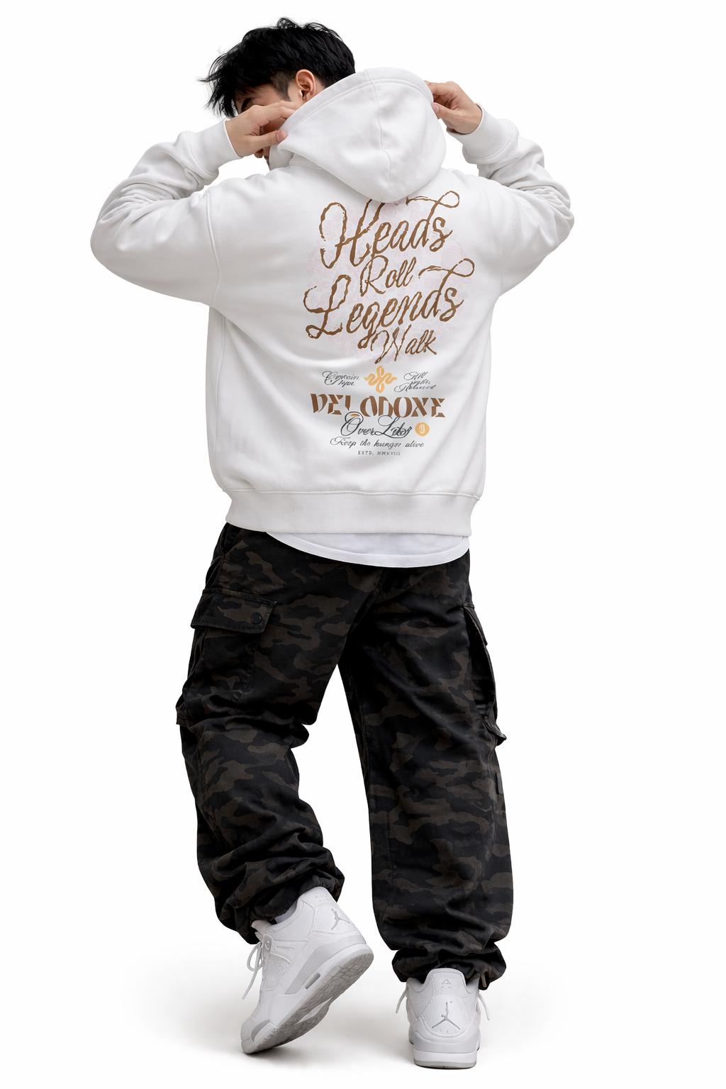 Sudadera blanca Velanoxe