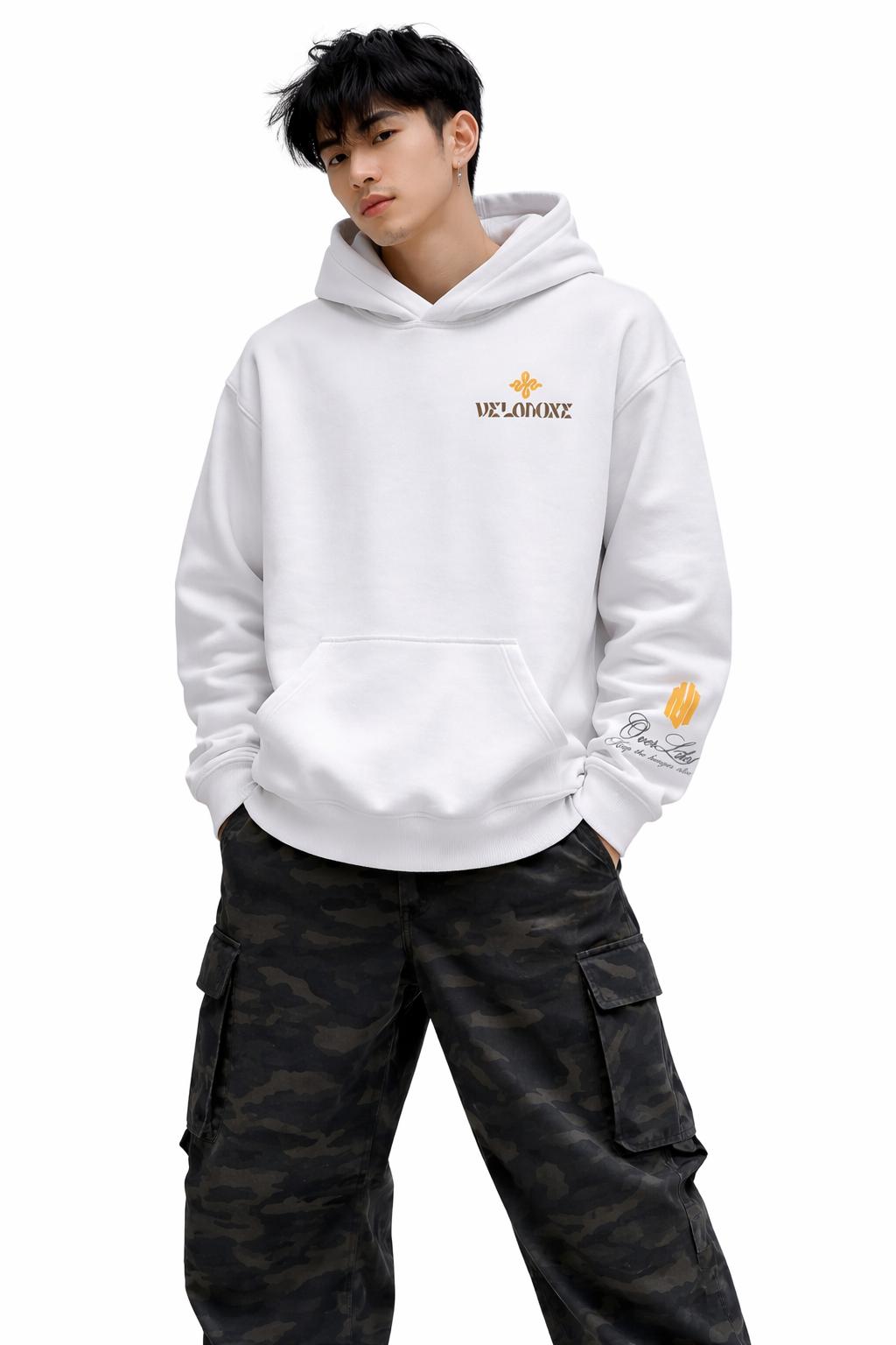 Sudadera blanca Velanoxe