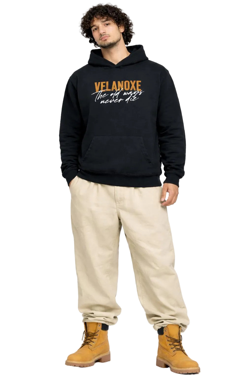 Sudadera negra Velanoxe