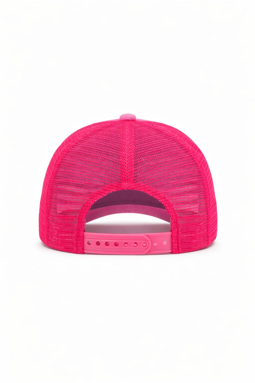 Gorra sin etiquetas rosa icónico